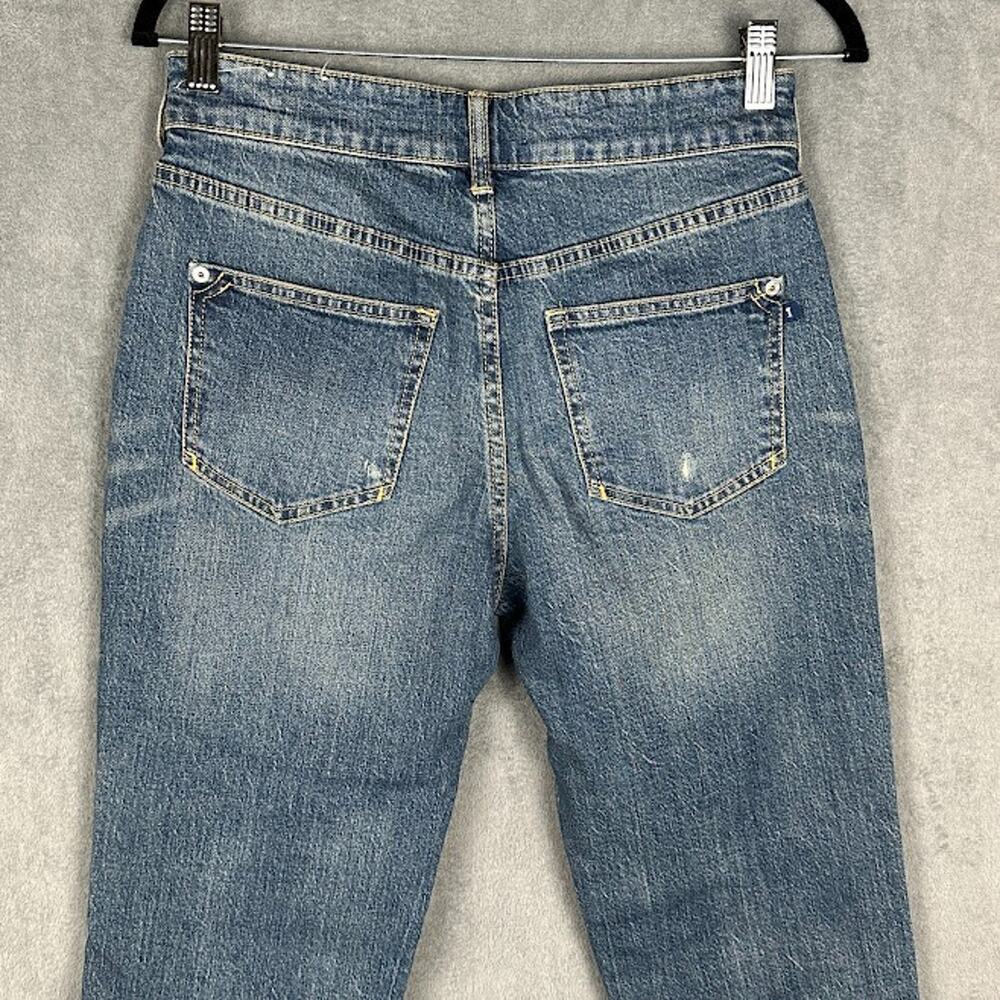 Anthropologie Pilcro Jeans Womens 25 Blue Borrower Patchwork Distressed Stretch - Picture 4 of 14